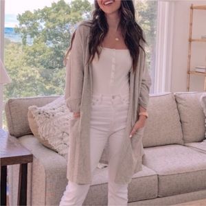 DONNI. Ribbed Sweater Coat